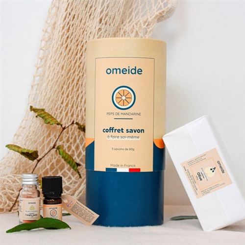 Coffret cadeau OMEIDE Savon mandarine à faire soi-même
