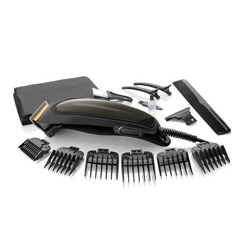 Tondeuse &agrave; cheveux Mithos Avant Plus avec 4 peignes de guide et 2 peignes asym&eacute;triques