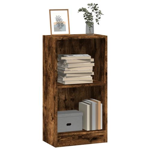 vidaXL - Bibliothèque - Chêne Fumé - 40x24x76 cm - Image 3
