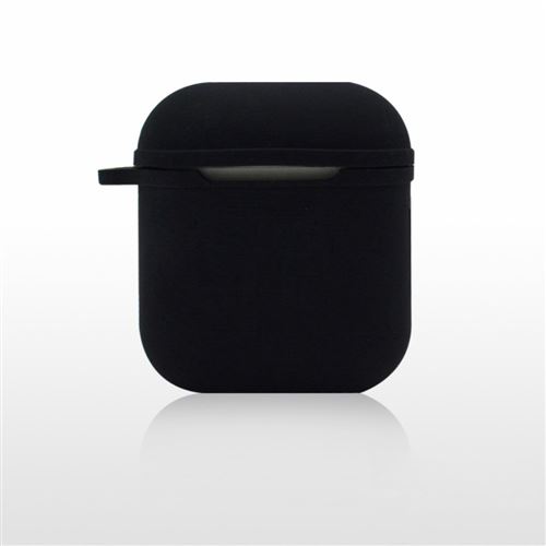 Coque en silicone épais et souple antichoc noir pour écouteur Apple AirPods