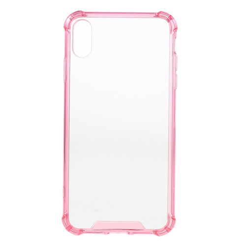 Coque en TPU antichocs bords clair hybride rose pour votre Apple iPhone XS Max