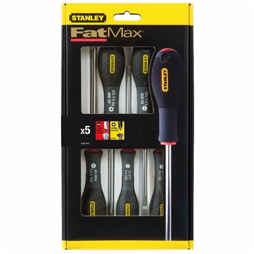 Stanley Tournevis Électricien + Phillips - Jeu De 5Pieces Fatmax - 0-65-440