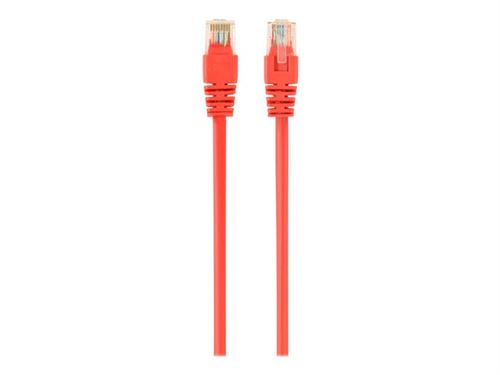 Gembird Rouge - Cordon De Raccordement - Rj-45 (M) Pour Rj-45 (M) - 3 M - Cat 5E - Moulé - Image 1