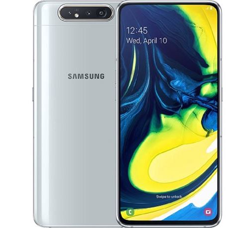 Smartphone Samsung Galaxy A80 A805FD Dual Sim 8 Go/128 Go Débloqué - Blanc