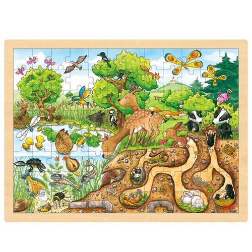 Puzzle En Bois Animaux De La Nature