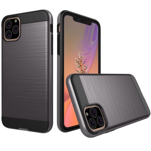 Coque en TPU hybride gris foncé pour votre Apple iPhone XR 6.1 pouces (2019)