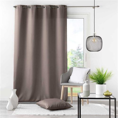 Rideau essentiel - taupe / 140 x 280