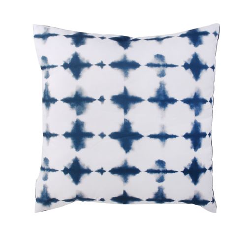 Coussin de jardin design bord de mer Azur - L. 40 x l. 40 cm - Blanc