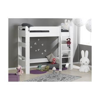 Lit Mezzanine Enfant Lit Mezzanine Avec Toboggan Pour Enfant Coloris Gris