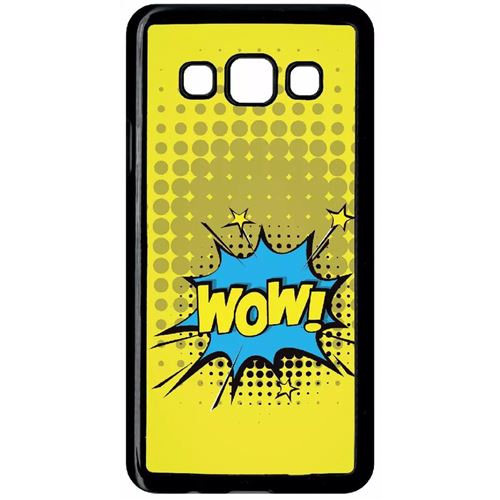 Coque Samsung Galaxy A3 Modele 2015 Wow Fond Jaune