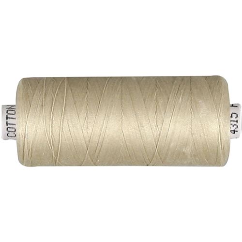 Creotime fil à coudre en coton beige 1000 mètres