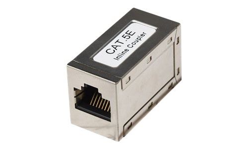 Intellinet Coupleur droit modulaire CAT5e, 8P8C femelle vers 8P8C femelle, FTP, argent - Coupleur réseau - RJ-45 (F) pour RJ-45 (F) - CAT 5e - argent