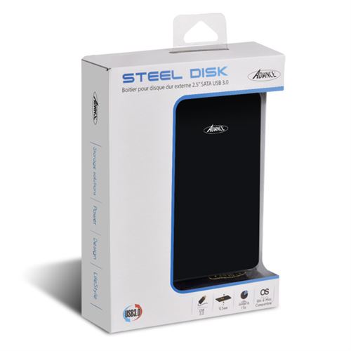 Suza Advance Steel Disk BX-202U3BK - storage enclosure - SATA 3Gb/s - USB 3.0