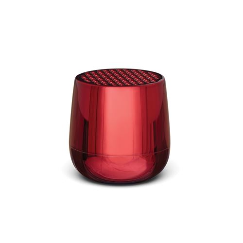 Enceinte Bluetooth rechargeable MINO PLUS CHROME LEXON Aluminium Rouge