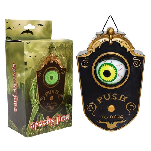 Sonnette Décoration Halloween Ouverture des yeux - Noir