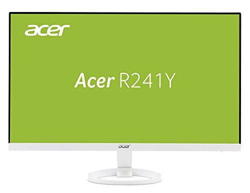 Acer R241Y - LED-monitor - 23.8 - 1920 x 1080 Full HD (1080p) - IPS - 250 cd/m² - 4 ms - HDMI, DVI, VGA - luidsprekers - wit