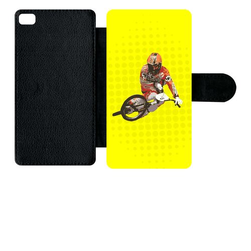 Etui À Rabat Huawei P8 Moto Cross