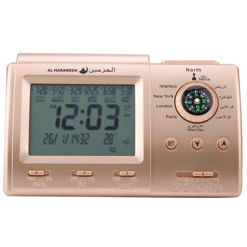 Nouveau réveil islamique numérique Alarme de prière LCD LCD Azan Clock Pray Time Reminder