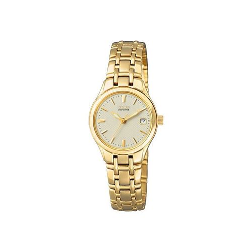 Citizen Montre Femme EW1262-55P de couleur champagne