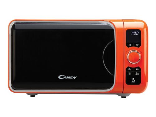 Candy EGO G25DCO - Four micro-ondes grill - pose libre - 25 litres - 900 Watt - orange métallisé