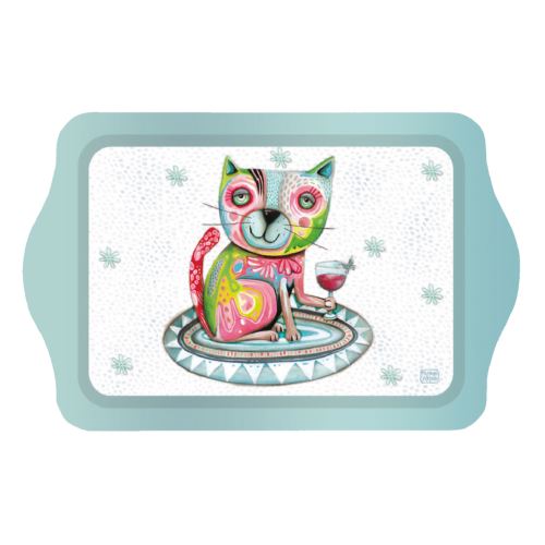 Plateau petit modèle le chat d'Allen 20 x 14 cm