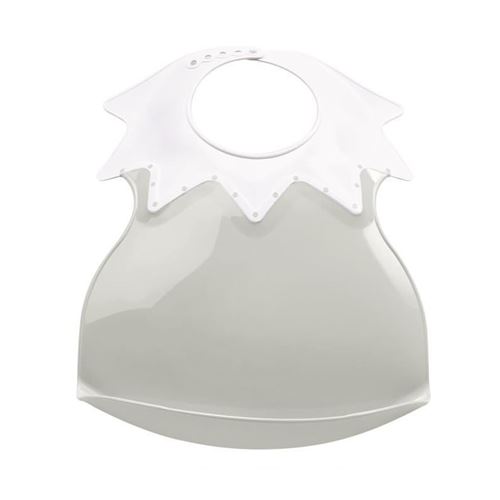 THERMOBABY Bavoir Arlequin avec Récupérateur Gris Agate