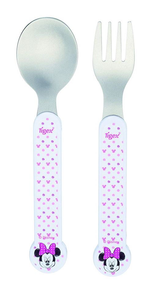 Tigex Set 2 Couverts Inox Minnie Rose