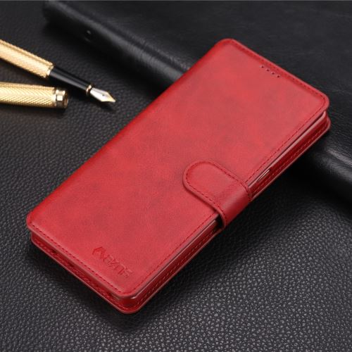 Etui en PU avec support rouge pour votre Samsung Galaxy Note 8 N950
