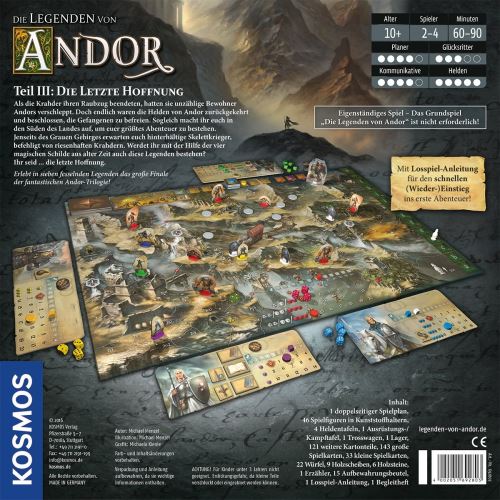 Kosmos Jeux 692803 – Les Légendes de Andor – Partie III La dernière Espoir