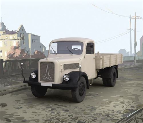 Magirus S330 German Truck (1949 Producti On)(100% New Molds)- 1:35e - Icm