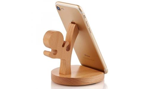 Support universel pour smartphone en bois Kung-Fu