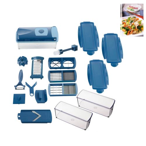 Genius Nicer Dicer Plus Mandoline 18 en 1 Multifunction Professionelle