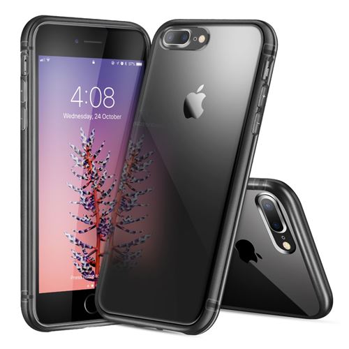 Coque en TPU transparent doux noir pour votre Apple iPhone 8 Plus/7 Plus 5.5 inch