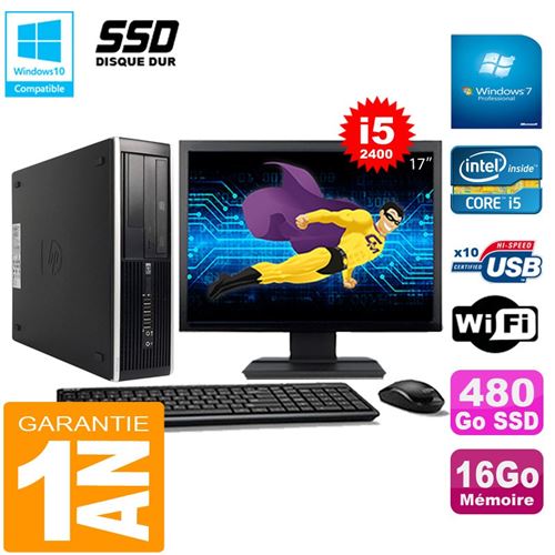 Acheter Pc hp compaq pro 6300 sff i5-2400 16go 480go ssd graveur dvd wifi w7 ecran 17' État correct - 379,00 € Pc hp compaq pro 6300 sff i5-2400 16go 480go ssd graveur dvd wifi w7 ecran 17' État correct - Hewlett-Packard reconditionné disponible sur Fnac