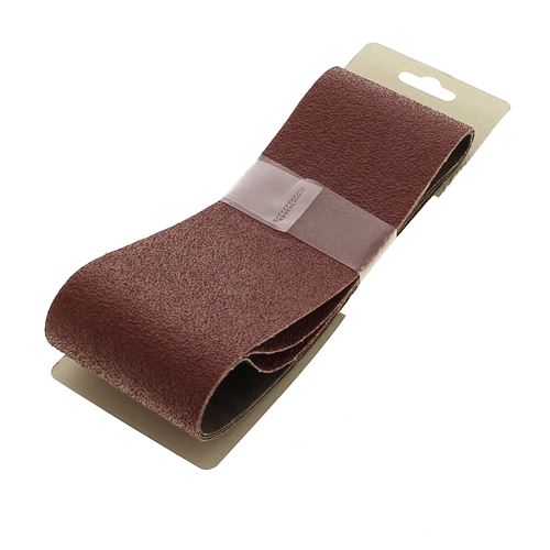 Bandes abrasives 75x457 40g par 3 pour Ponceuse Bosch, Ponceuse Ryobi, Ponceuse Black & decker, Ponceuse Skil, Ponceuse Siplec, Ponceuse Parkside, Pon