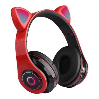 Casque sans fil Cat Ear LED pour écouter de la musique casque sans fil Pour  les enfants en ligne Etudier vrai casque sans fil - Chine Écouteurs TWS et  écouteurs Bluetooth prix