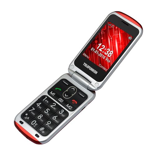 Téléphone Mobile SENIOR de TELEFUNKEN [TM 240 COSI] - ROUGE