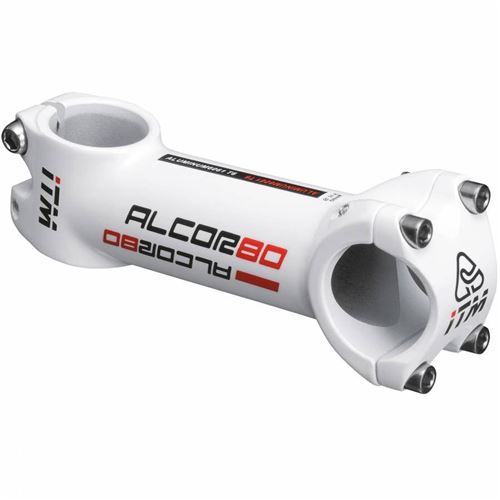 Potence route-vtt itm alcor blanc reversible 31,8 angle 10° l 80mm 164g