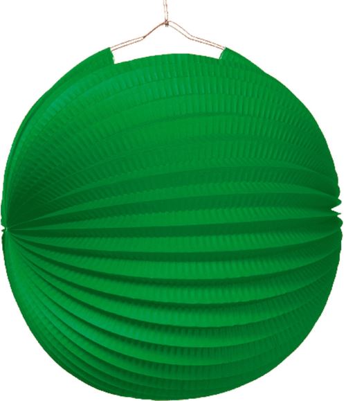 Amscan lampion 25 cm papier/métal vert