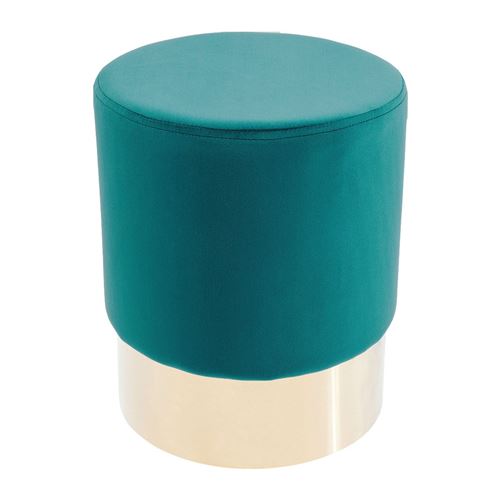 Tabouret Cherry turquoise et laiton Kare Design