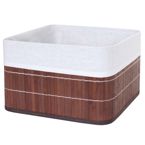 Boîte de rangement MENDLER HWC-C21, bambou brun