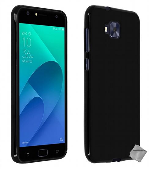 Housse etui coque pochette silicone gel fine pour Asus Zenfone 4 Selfie Pro ZD552KL avec film ecran - NOIR