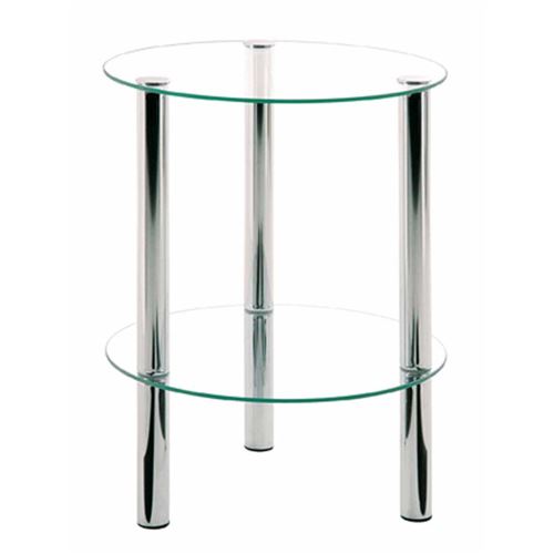 Paris Prix Table D'appoint Ronde Design Eliot 47Cm Transparent - Image 3
