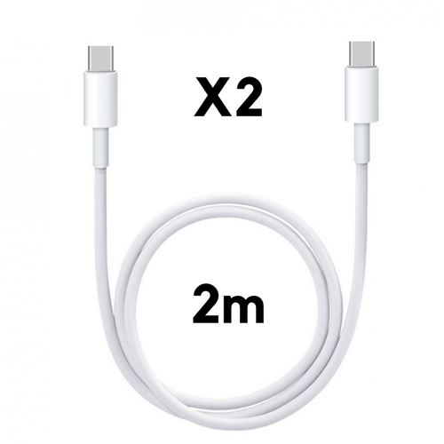 Cable USB-C USB-C 2m pour iPad Pro / iPad Air 4 [LOT 2]