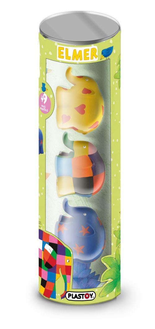 Tubo - 3 figurines éveil Elmer