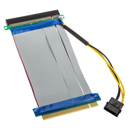 PCI+Express+16x+auf+16x+Riser-Kabel+inkl.+Molex-Stromkabel+-+19c