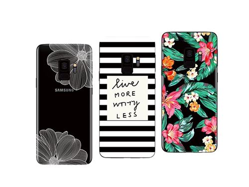 Samsung Galaxy S9 - Pack de 3 Coques souples et solides avec impression de qualité pour Samsung S13