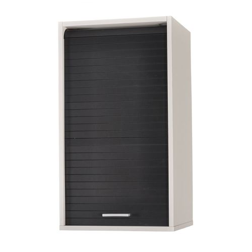 Meuble Cuisine Blanc Bicolore 40 cm H 72 cm - Coloris: Noir