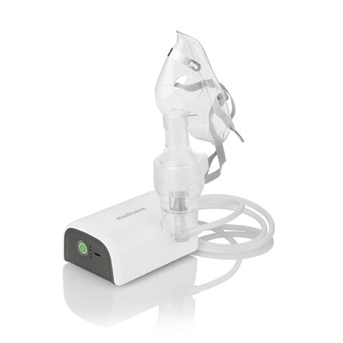 Medisana In 605 Inhalateur Portable Pour Les Déplacements, Nébuliseur à Compresseur Avec Embout Buccal Et Masque Pour Adultes Et Enfants, Pour Le Rhume Ou L'asthme Batterie Rechargeable Via Micro-usb