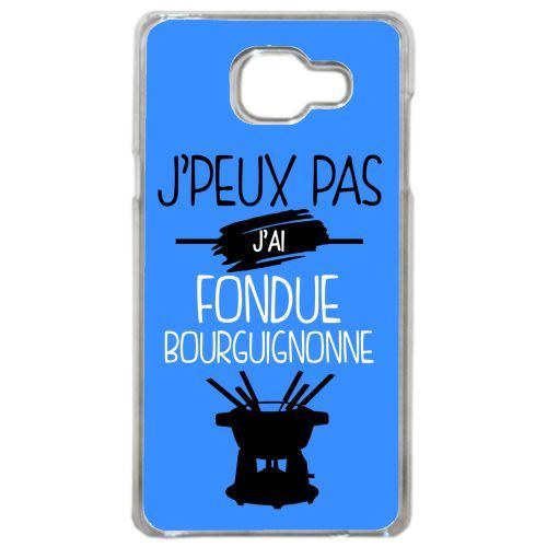 Coque j peux pas j ai fondue bourguignonne 3 compatible samsung galaxy a3 2016 transparent